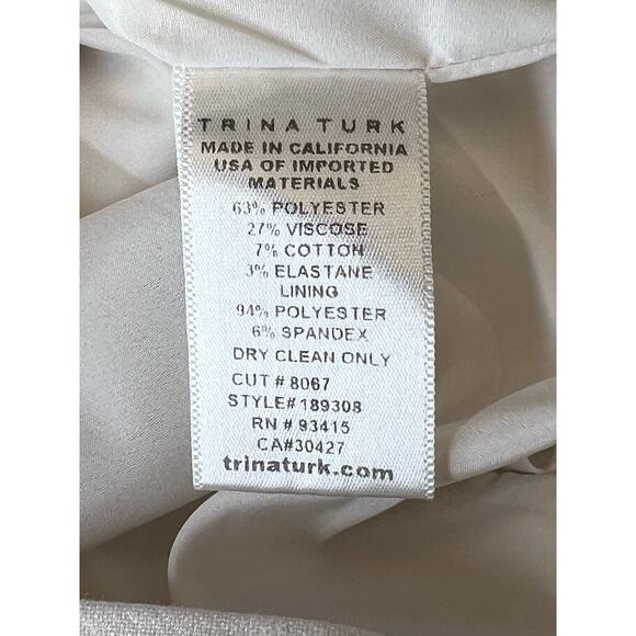 Trina Turk White Aperitif Dress 4 - Picture 10 of 13